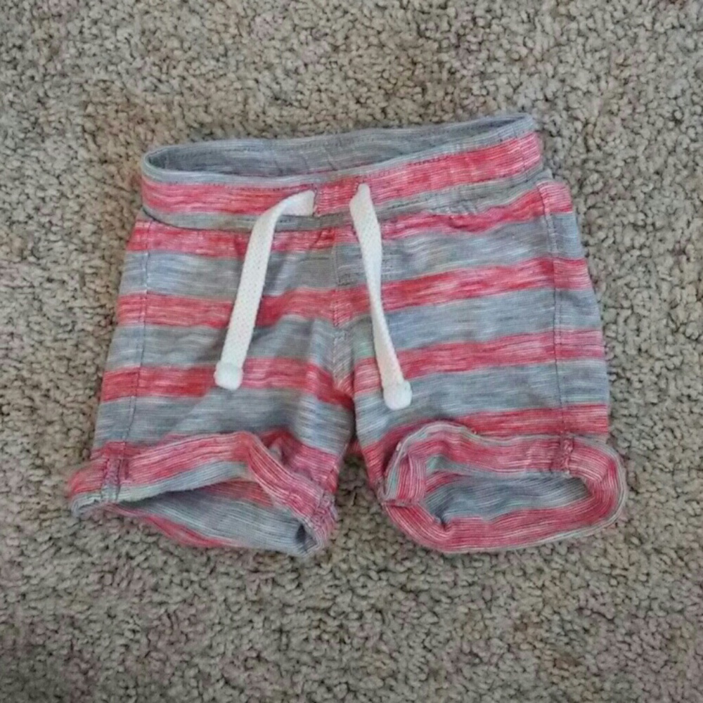 Red Striped Shorts